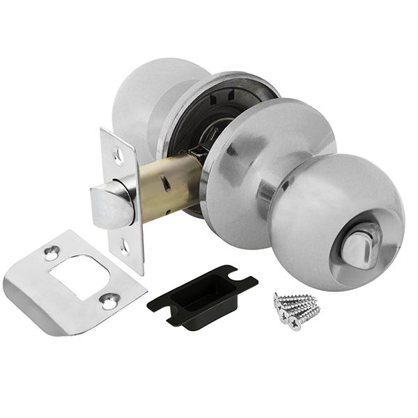Ручка Ajax (Аякс) защелка DK682 CP-BK (6082 CP-B) (фик.) хром